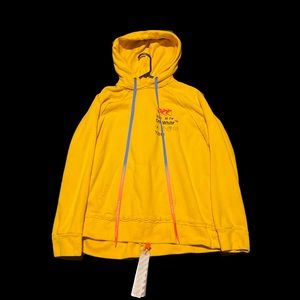 Off white oversized industrial hoodie